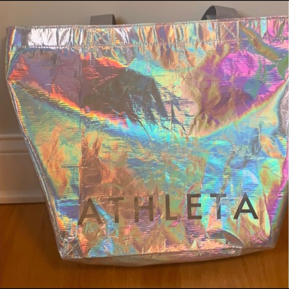 Limited addition iridescent athleta bag